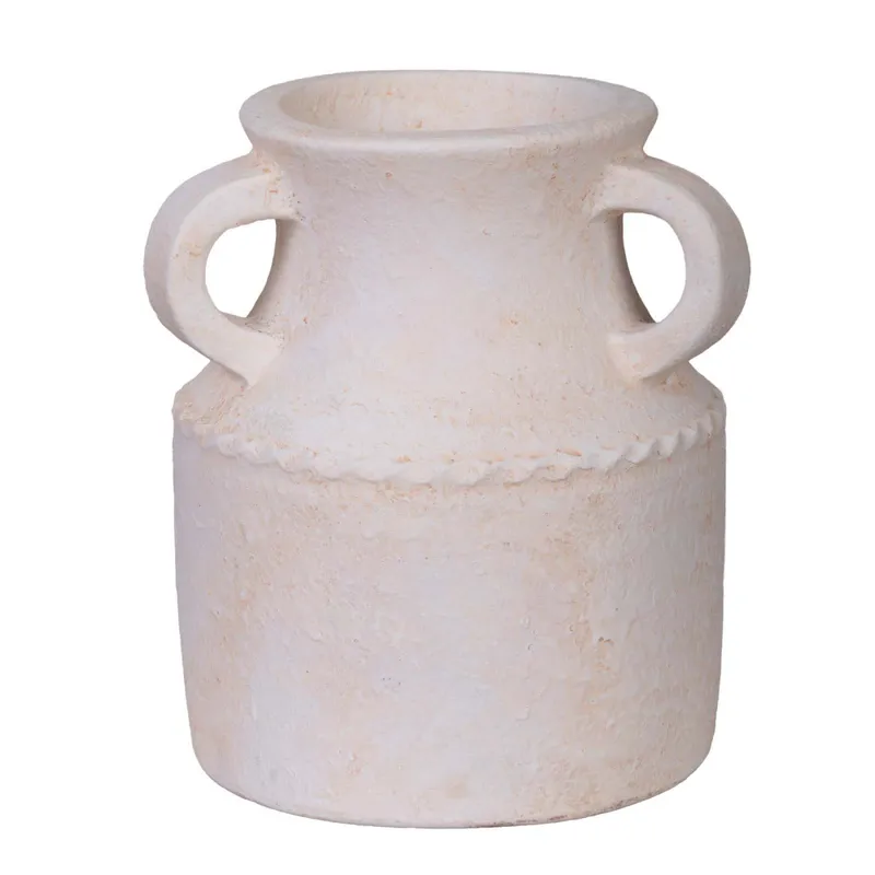 Jarrón 431070, Crema Natural/beige Cerámica 43,107 en Beige - Jarrones, Uruguay | Divino