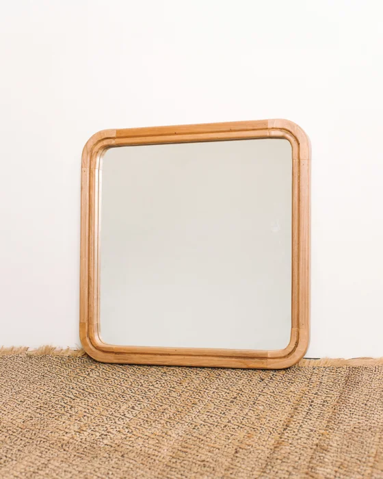 ESPEJO ARIES 71x71 en Madera natural - Espejos, Uruguay | Fundamento Muebles