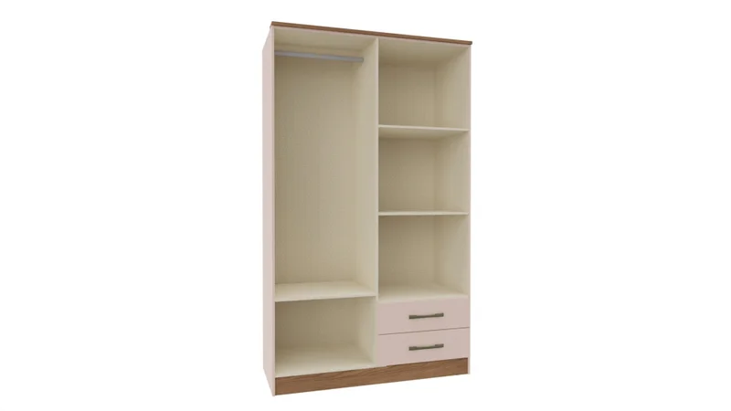 CASTRO- ROPERO TOQUIO 4 PUERTAS BLUSH 4400A-M - Roperos y placares, Uruguay | Alfa Ventas, vista 3