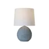 LAMPARA DE MESA CERAMICA D34x51CM LINEAS AZUL en Azul - Lámparas de mesa, Uruguay | Koz, vista 1 de 2