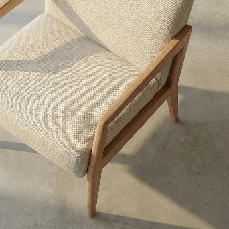 Butaca Zara - Tela Rústica - 218-G2 (Cruda) en Beige, Uruguay | NYR, vista 3