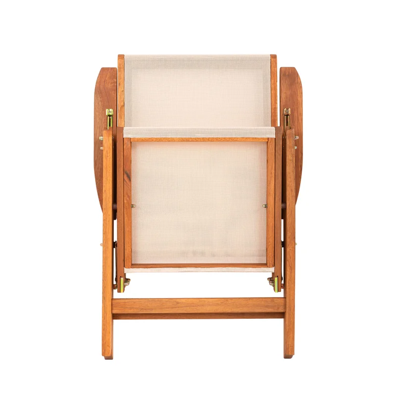 Silla Reclinable Madera Natural-beige Playacar en Beige - Muebles para el exterior, Uruguay | Divino, vista 5