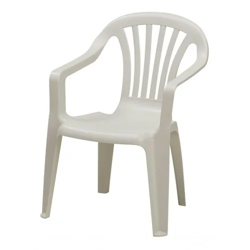 SILLA DE PVC CON POSABRAZOS BLANCA KING en Blanco - Muebles para el exterior, Uruguay | Alfa Ventas