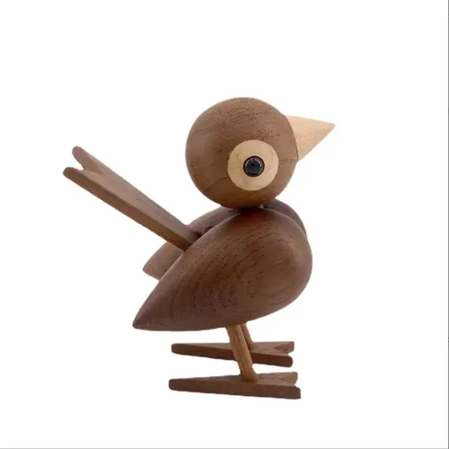 Coleccionable GORRION en Madera natural - Decoración, Uruguay | Simple Deco