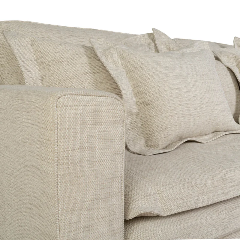 Sofá 3 Cuerpos Tela-premium Natural-beige Lazy Beige en Beige - Sillones y sofás, Uruguay | Divino, vista 4