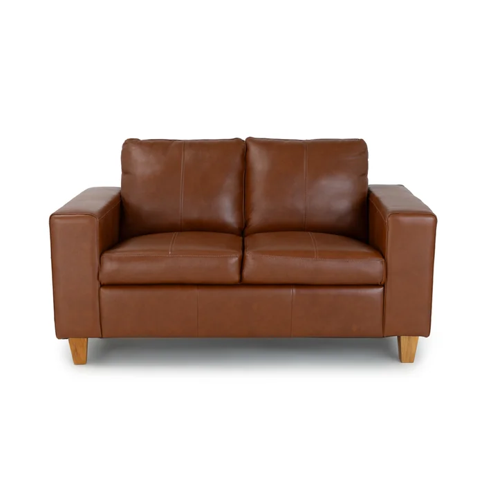 Sofá Royale - Cuero Básico - 2 cuerpos - 457 (Brandy) en Marrón - Sillones y sofás, Uruguay | NYR, vista 2