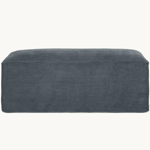 Puff con funda Ruben en Gris - Sillones y sofás, Uruguay | Pieza Clave