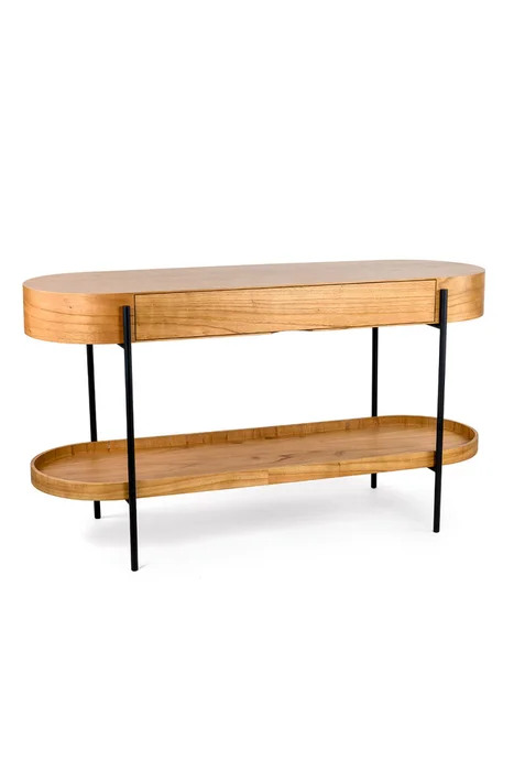 CONSOLA LUGO CINAMOMO NATURALE 140X48X76H CM en Madera natural - Aparadores y recibidores, Uruguay | Vinibel, vista 2