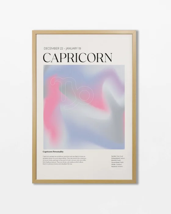 Signo Capricornio en Multicolor - Láminas, Uruguay | La Cuadrería