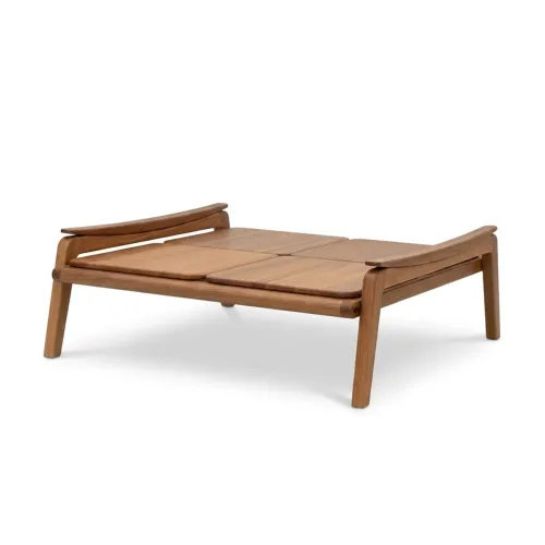 Mesa de Centro Brazia - Madera Natural en Beige - Mesas de living, Uruguay | NYR