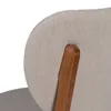 Silla Cleo - Nogal - Respaldo tapizado - Tela Rústica - Natural 93 en Beige - Butacas, banquetas y puffs, Uruguay | NYR, vista 6 de 6