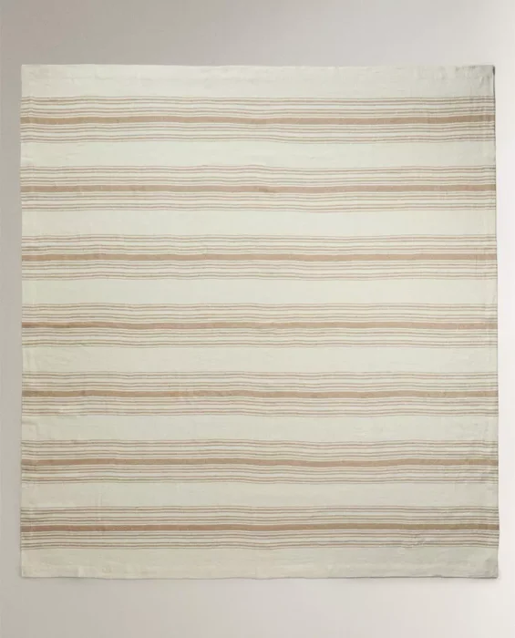MANTA LINO RAYAS en Multicolor - Textiles, Uruguay | Zara Home, vista 2