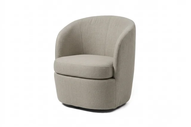 Butaca giratoria Larissa en Beige - Butacas, banquetas y puffs, Uruguay | New York Home