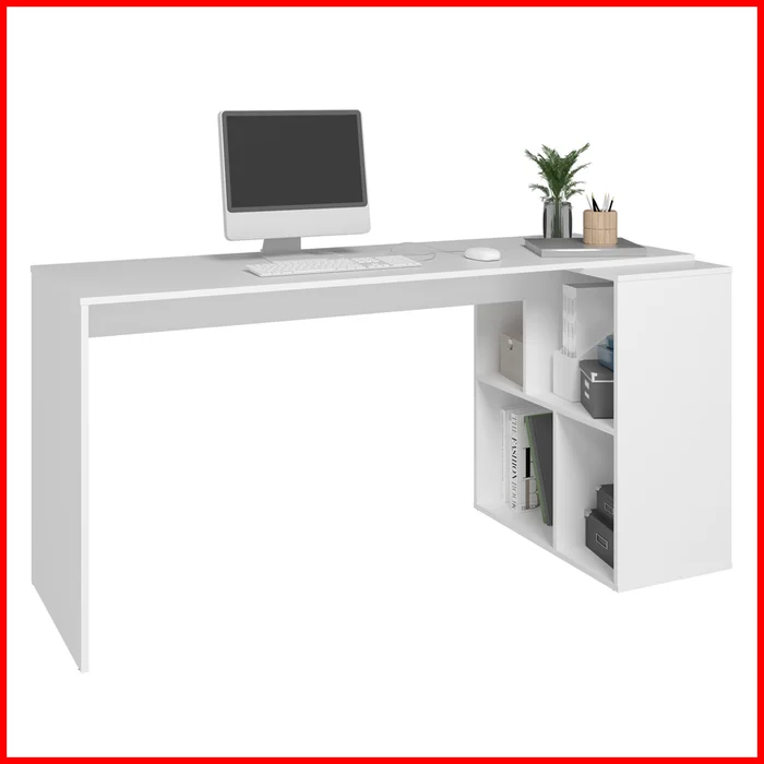 Escritorio con repisa – BC 93 en Blanco - Escritorios y sillas de escritorio, Uruguay | Punto Unión