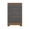 Comoda 4 Cajones Alta Con Patas 100% Mdp en JATOBA GRAFITO - Cómodas, Uruguay | Soy Hogar, vista 8 de 8