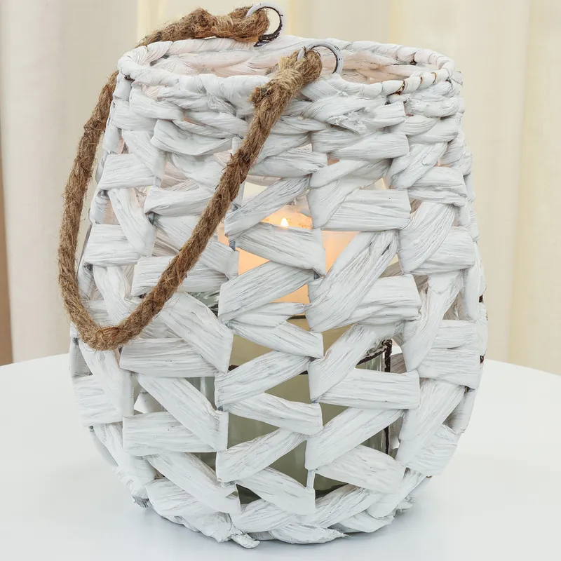 Fanal Mango De Cuerda en Blanco - Velas y Portavelas, Uruguay | Tiendas Montevideo