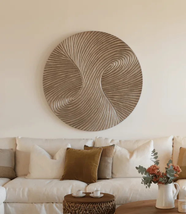 ARTE TRIBAL CIRCULAR DORADO en Dorado - Espejos, Uruguay | Masinfinito Casa, vista 2