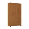 Ropero Max 4 Puertas 2 Cajones - Línea Glam - Natural en Madera natural - Roperos y placares, Uruguay | Ecowood, vista 1 de 4