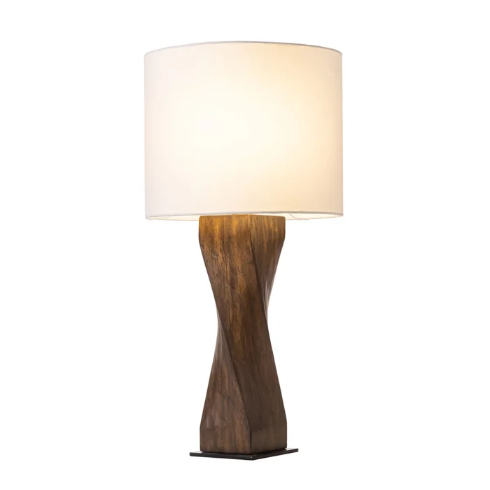 Lámpara De Mesa Curved Blanco Madera Qx47m01bw11 en Blanco - Lámparas de mesa, Uruguay | Divino, vista 2