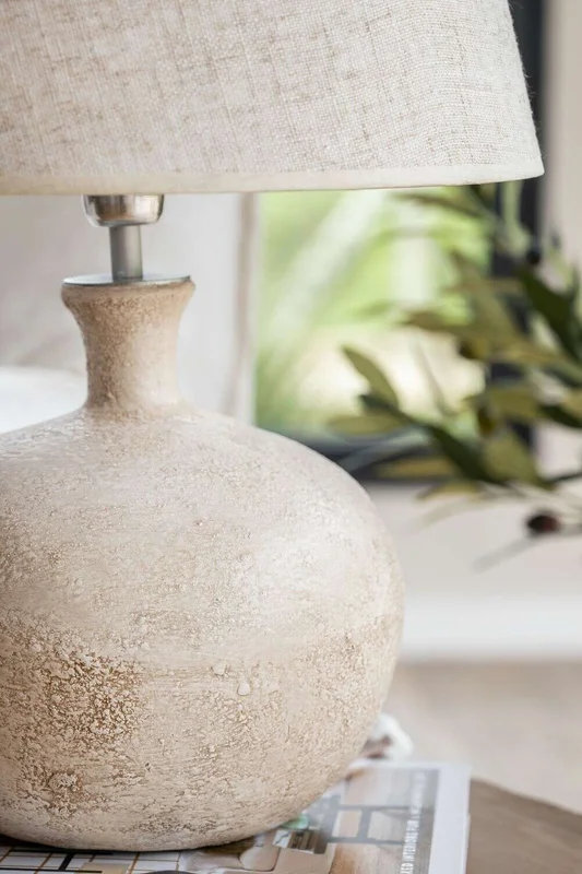 LAMPARA JARRON BEIGE en Beige - Lámparas de mesa, Uruguay | La Iberica, vista 3