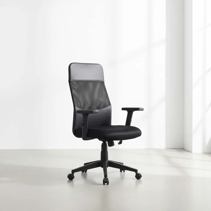 Asiento De Oficina Malla Negro D217 en Negro - Sillas de escritorio, Uruguay | Divino