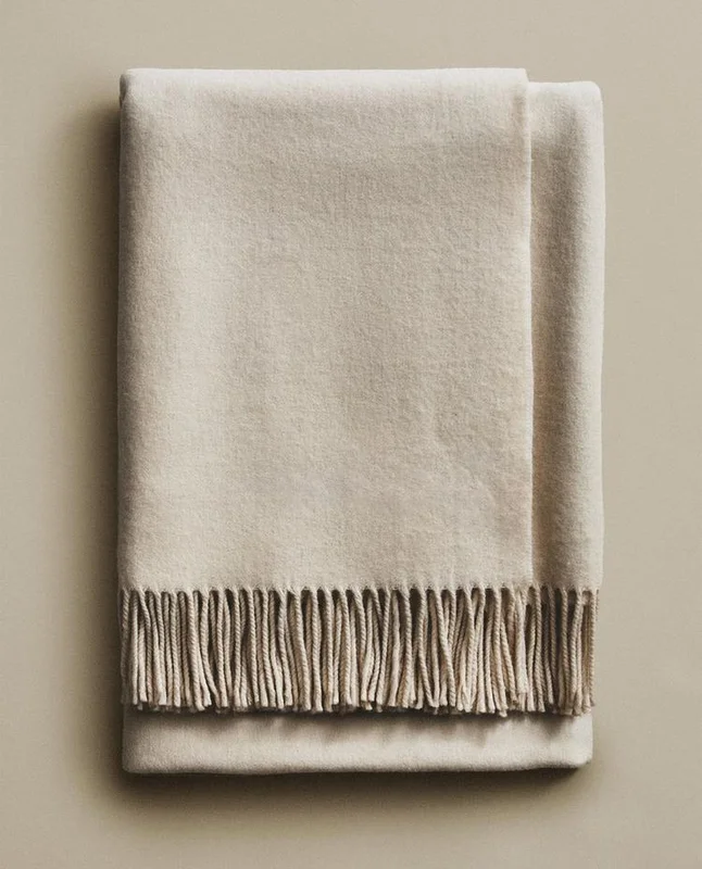 MANTA LANA en Beige - Textiles, Uruguay | Zara Home, vista 6