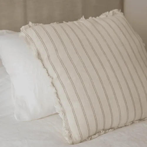 ALMOHADON LINO NATURAL en Beige - Textiles, Uruguay | Masinfinito Casa