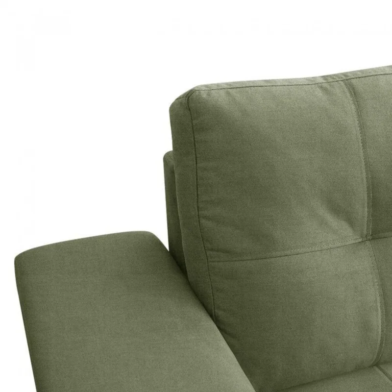 Sillón 2 Cuerpos en tela de Lino - Palazio - Verde en Verde oliva - Sillones y sofás, Uruguay | Rústico Hogar, vista 4