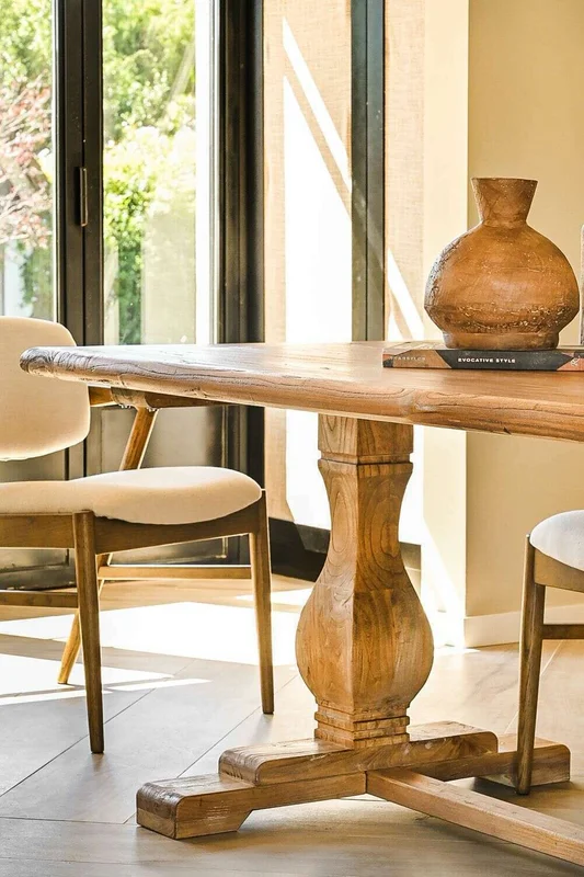 MESA COMEDOR DE OLMO ISABEL - 2.00 X 1.00 MTS - Mesas de comedor, Uruguay | La Iberica, vista 3