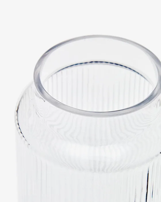 Jarrón Claudia de vidrio transparente - 30 cm en Transparente - Jarrones, Uruguay | Kavehome, vista 3