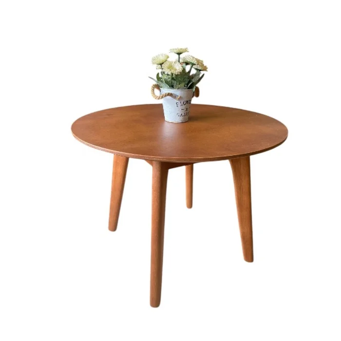 Mesa de living redonda nordica 65cm — Serra Amoblamientos en Marrón - Mesas de living, Uruguay | Serra Amoblamientos