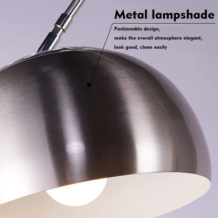 Lampara de pie Arco Silver en Plateado - Lámparas de mesa, Uruguay | Decotech, vista 7
