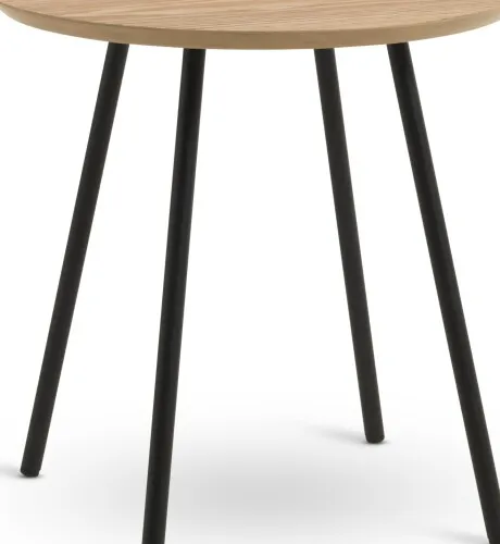Mesa auxiliar NYBO Ø40 roble/negro en Roble/negro - Mesas de arrimo, Uruguay | JYSK