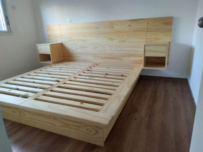 Cama Berna en Madera natural - Dormitorio, Uruguay | Treehouse Deco, vista 3