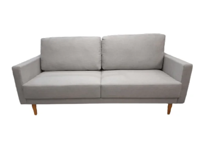 Sofá 2 cps BOOGIE en Tela - Beige Ceniza en Beige Ceniza - Sillones y sofás, Uruguay | Finkel, vista 2