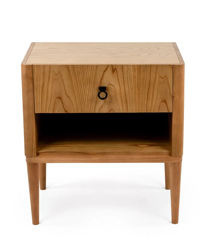 MESA DE LUZ LILLE CINAMOMO 63X60X43H en Madera natural - Mesas de luz, Uruguay | Vinibel