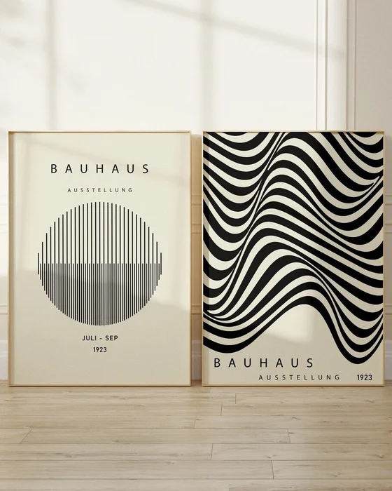Bauhaus - Black 1923 en Multicolor - Láminas, Uruguay | La Cuadrería, vista 3