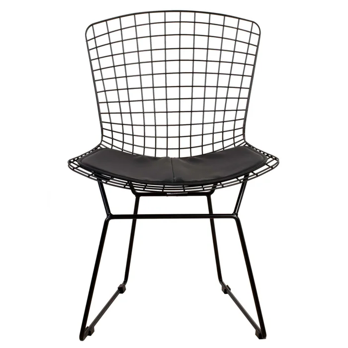 Silla Metal Negro Bertoia C-451 en Negro - Sillas, Uruguay | Divino, vista 4
