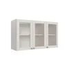 Aereo Alacena Cocina 3 Puertas Con Vidrio Mdf en Blanco - Mesas de luz, Uruguay | Soy Hogar, vista 3