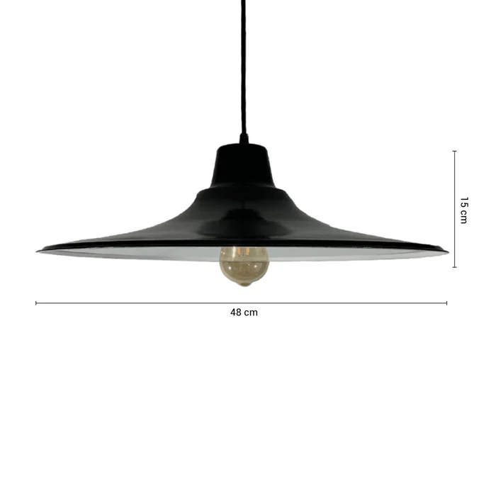 Lámpara Colgante Handmade Negro en Negro - Lámparas colgantes, Uruguay | Serlux, vista 5
