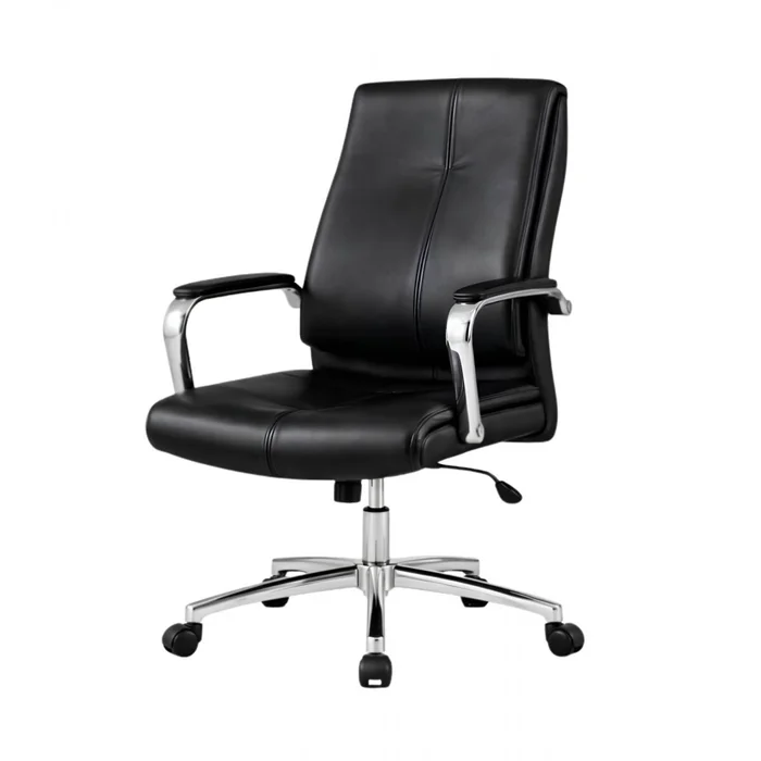 Silla de oficina Cromada Mariposa - Nash - Negro en Negro - Escritorios y sillas de escritorio, Uruguay | Rústico Hogar, vista 2
