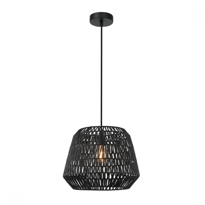 Colgante de fibras naturales 40cm - NEGRO en Negro - Lámparas colgantes, Uruguay | Iluminica, vista 2