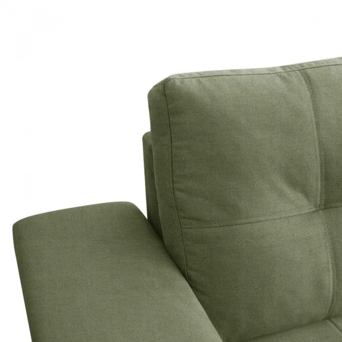 Sillón 2 Cuerpos en tela de Lino - Palazio - Verde en Verde oliva - Sillones y sofás, Uruguay | Rústico Hogar, vista 4