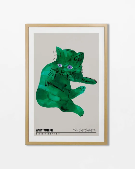 Andy Warhol - The green cat en Verde - Láminas, Uruguay | La Cuadrería