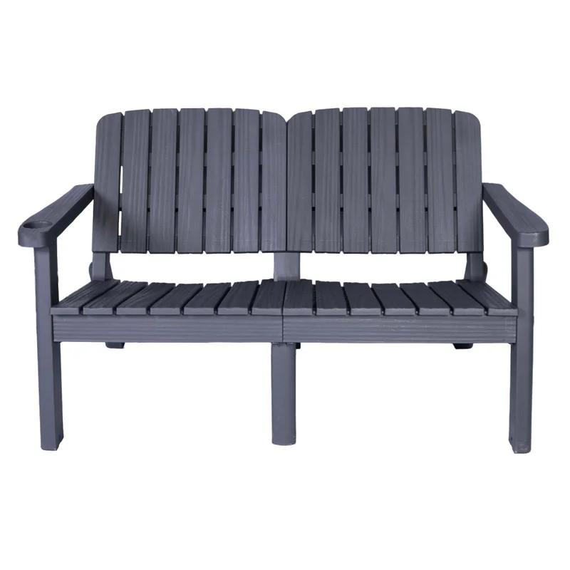Set De Living Exterior Polipropileno Gris Malaga en Gris - Muebles para el exterior, Uruguay | Divino, vista 4
