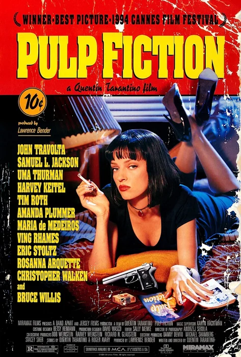 Pulp Fiction en Rojo - Láminas, Uruguay | Mara Estudio