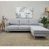 Sofa con Chaise PRADA PREVENTA - Light Grey Tela Rústica en Light Grey Tela Rústica - Sillones y sofás, Uruguay | Finkel, vista 5 de 6
