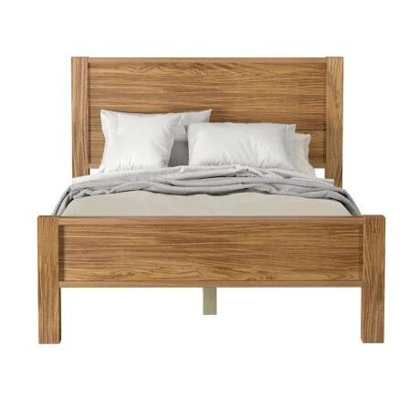 Cama Queen Linea El Dorado en Madera natural - Dormitorio, Uruguay | La Cueva Muebles, vista 10