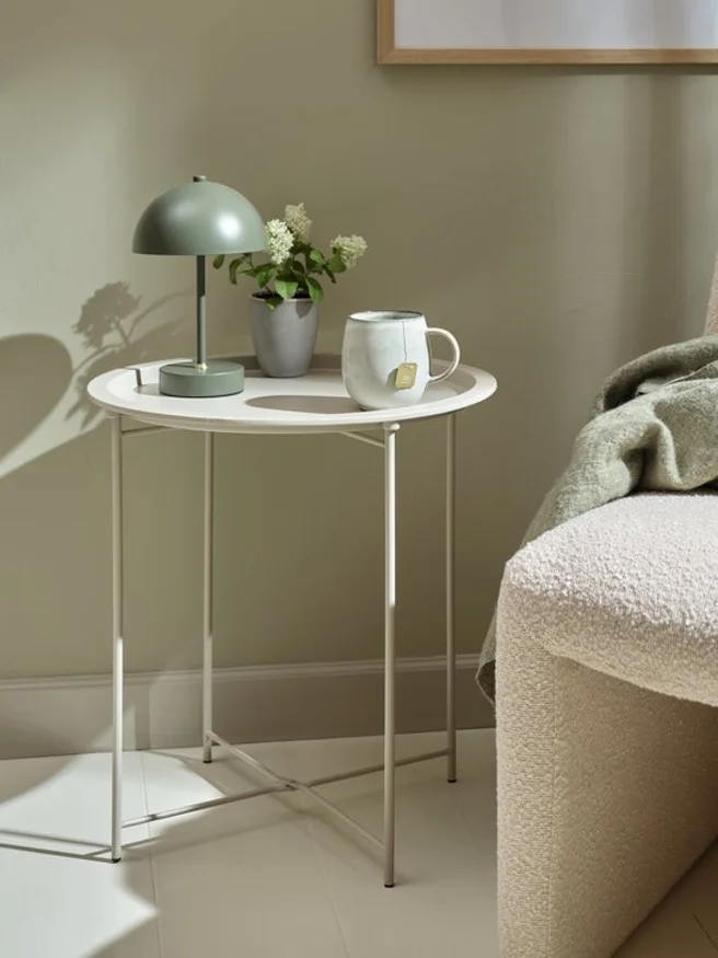 Mesa auxiliar RANDERUP Ø47 arena claro en Beige - Mesas de arrimo, Uruguay | JYSK, vista 2