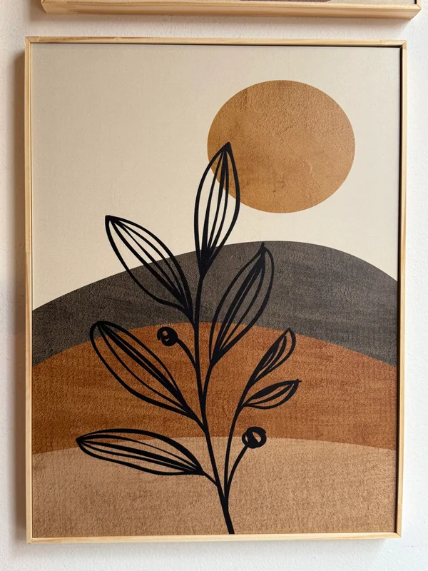 Kit 4 Cuadros - Abstracto Hojas - 30 x 40 / 20 x 30 - Decoración de pared, Uruguay | Berna home, vista 3